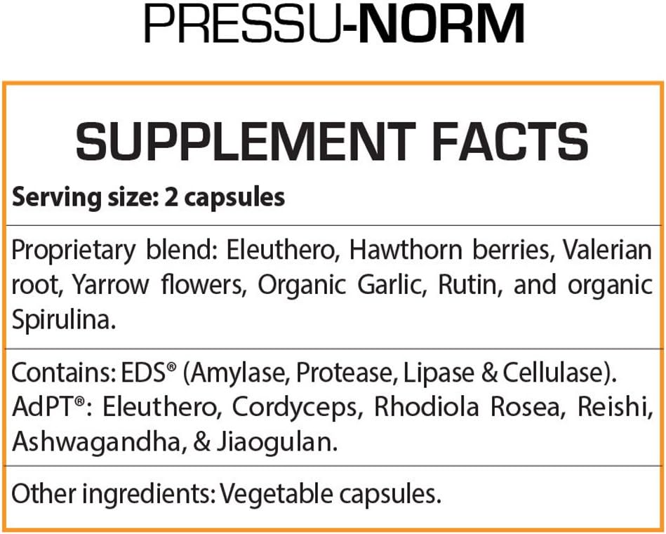 Professional Botanicals Pressu Norm - 60 Vegetarian Capsules - görsel 2
