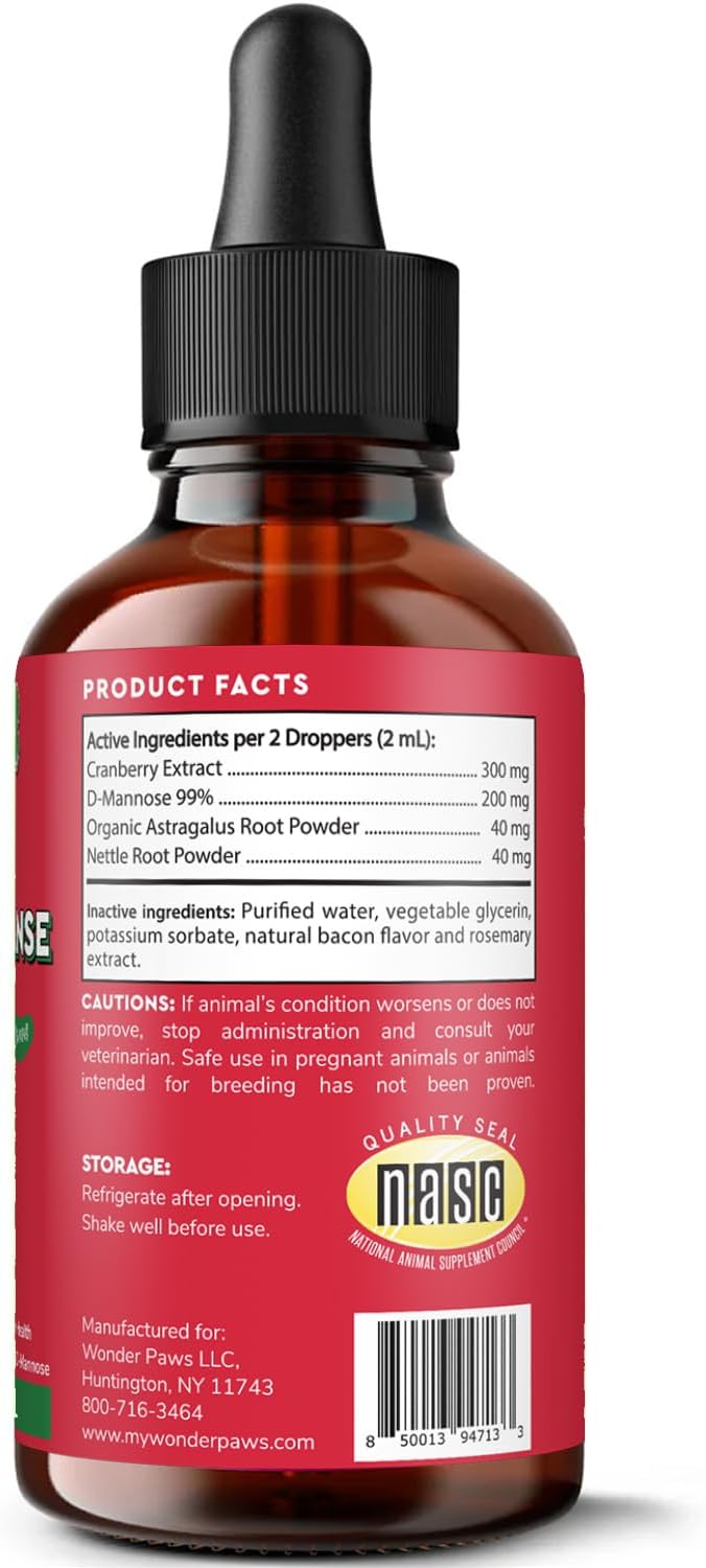 Wonder Paws Premium Kidney Support for Dogs – Cranberry Supplement – Liquid 60ml - görsel 2