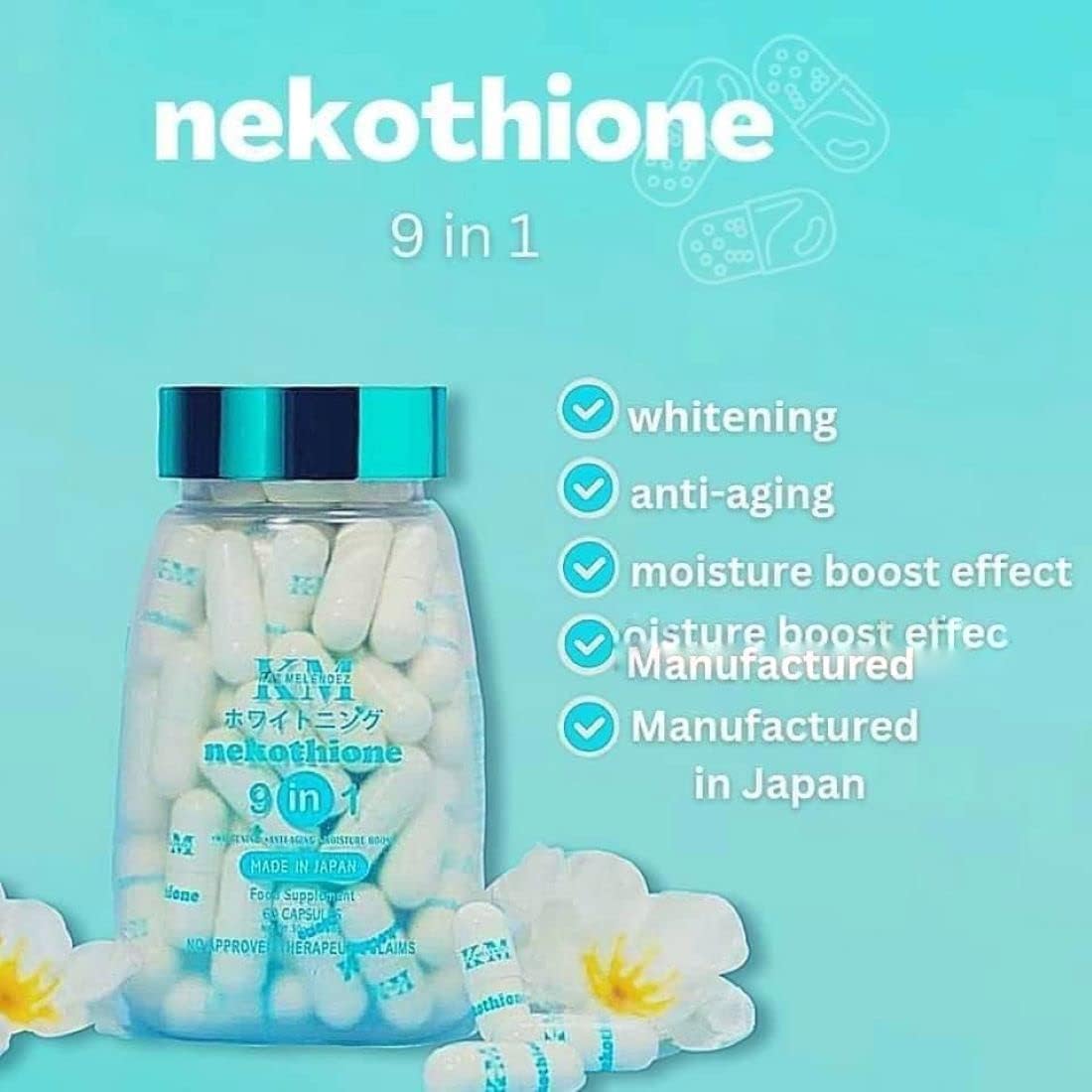 HerSkin NEKOTHIONE 9 in 1 by Kat Melendez, 60 Capsules - görsel 2
