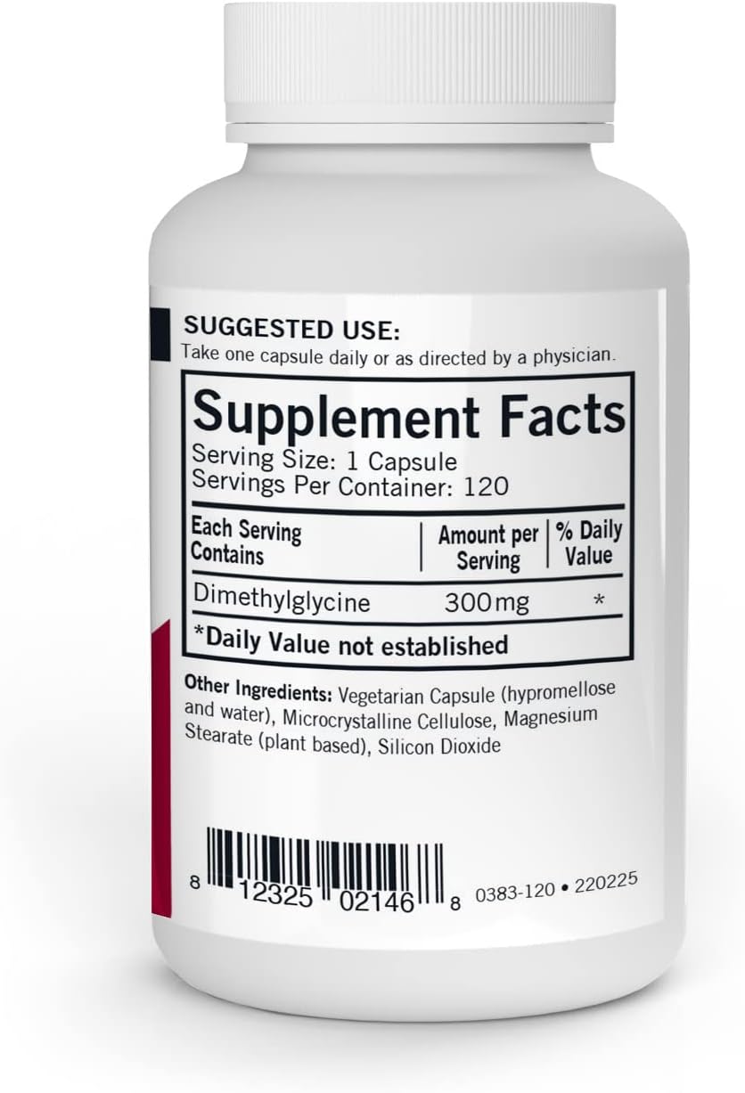 Kirkman DMG (Dimethylglycine) 300 mg - 120 Capsules - Hypoallergenic - görsel 2