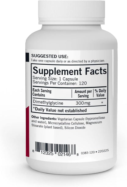Kirkman DMG (Dimethylglycine) 300 mg - 120 Capsules - Hypoallergenic