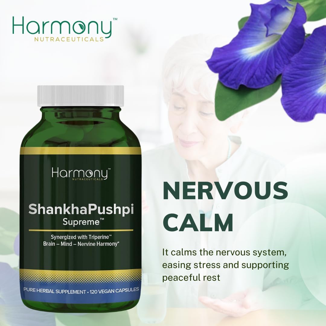 ShankhPushpi Supreme – Ayurvedic Brain and Mind Support – 120 Vegan Capsules - görsel 8