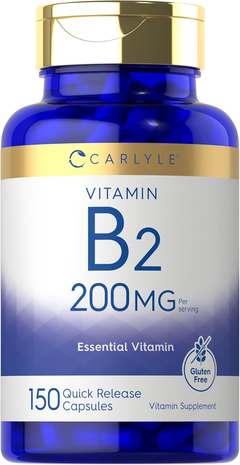 Carlyle Vitamin B2 (Riboflavin) 200mg - 150 Capsules - görsel 1