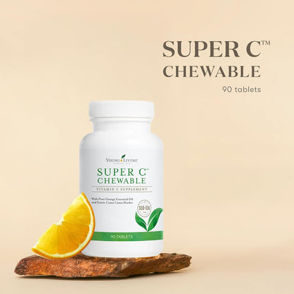 Young Living Super C Chewable Tablets – Vitamin C with Camu Camu, Acerola, and Rose Hip