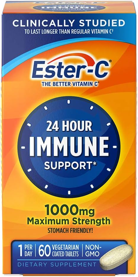 Ester-C Vitamin C, 1,000 mg, 60 Coated Tablets - görsel 1
