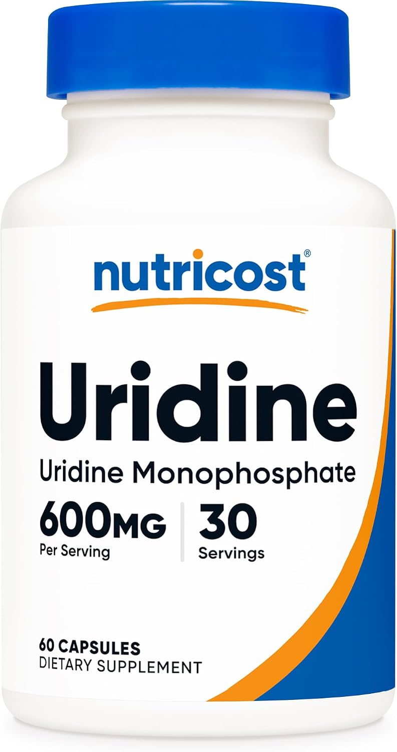 Nutricost Uridine Monophosphate (UMP) 60 Capsules, 600 mg per Serving - Vegan, 30 Servings - görsel 1