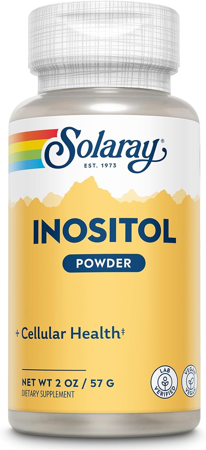 SOLARAY Pure Inositol Powder – Cellular Health Support – Vegan, Laboratory Verified – 163 Servings, 113 g - görsel 1