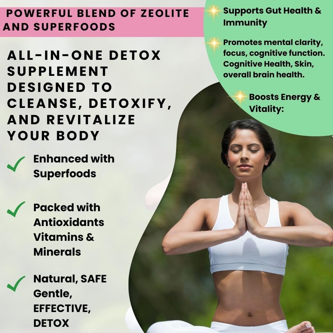 Zeolite Detox Gummies 2300mg with Methyl B12 and Chlorella - görsel 8