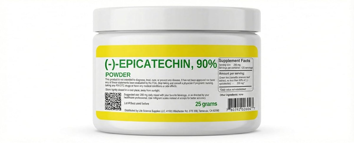 Epicatechin 90% Powder | 25 g | (-)-Epicatechin - görsel 1