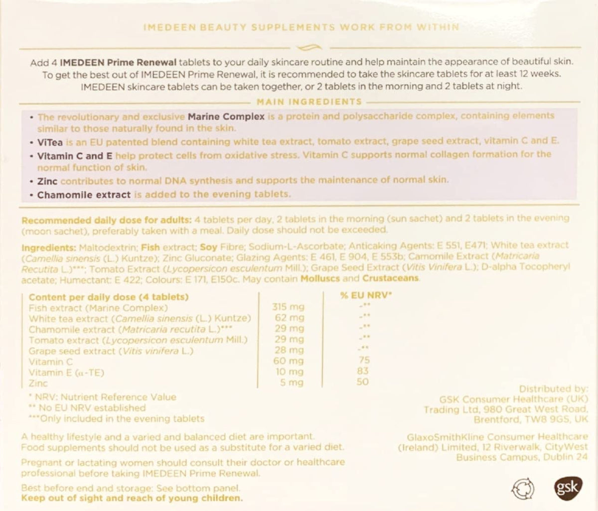 Imedeen Prime Renewal (3 Month Supply) 360 Tablets - görsel 3