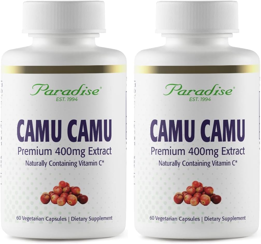 Paradise Herbs Organic Camu Camu Extract, 400 mg, 60 Capsules - görsel 10
