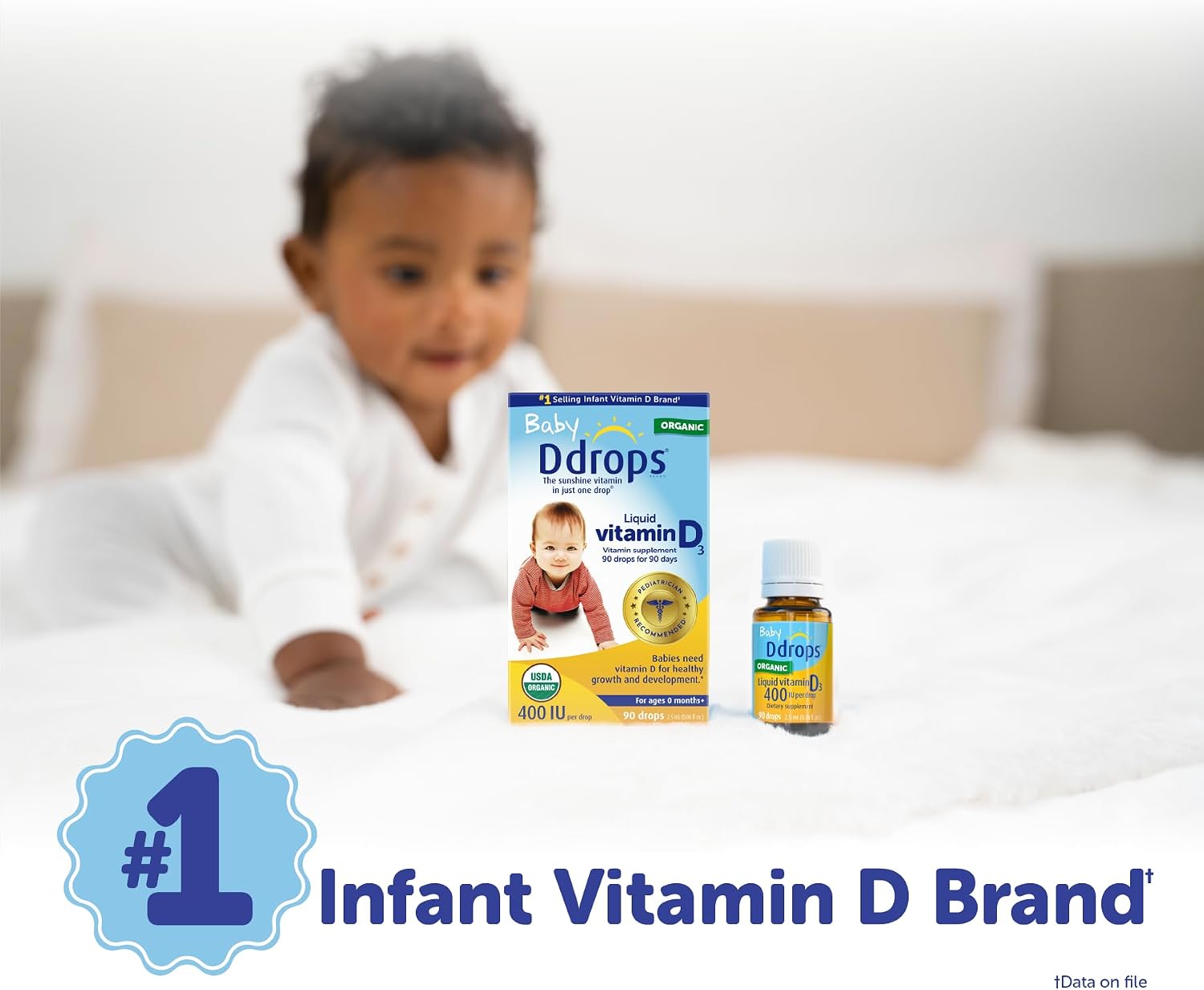 Ddrops Baby 400 IU Vitamin D Drops - 90 Drops (2.5 mL) - görsel 9