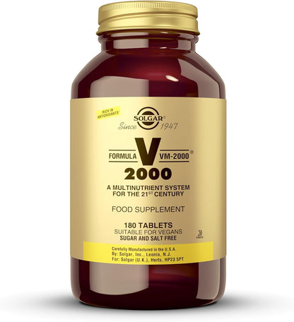 Solgar Formula VM-2000 Multinutrient System - 180 Tablets