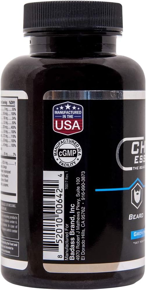 Chuck Essentials - The Bearded Man's Multivitamin for Faster Growing Beard (90 Capsules) - görsel 3