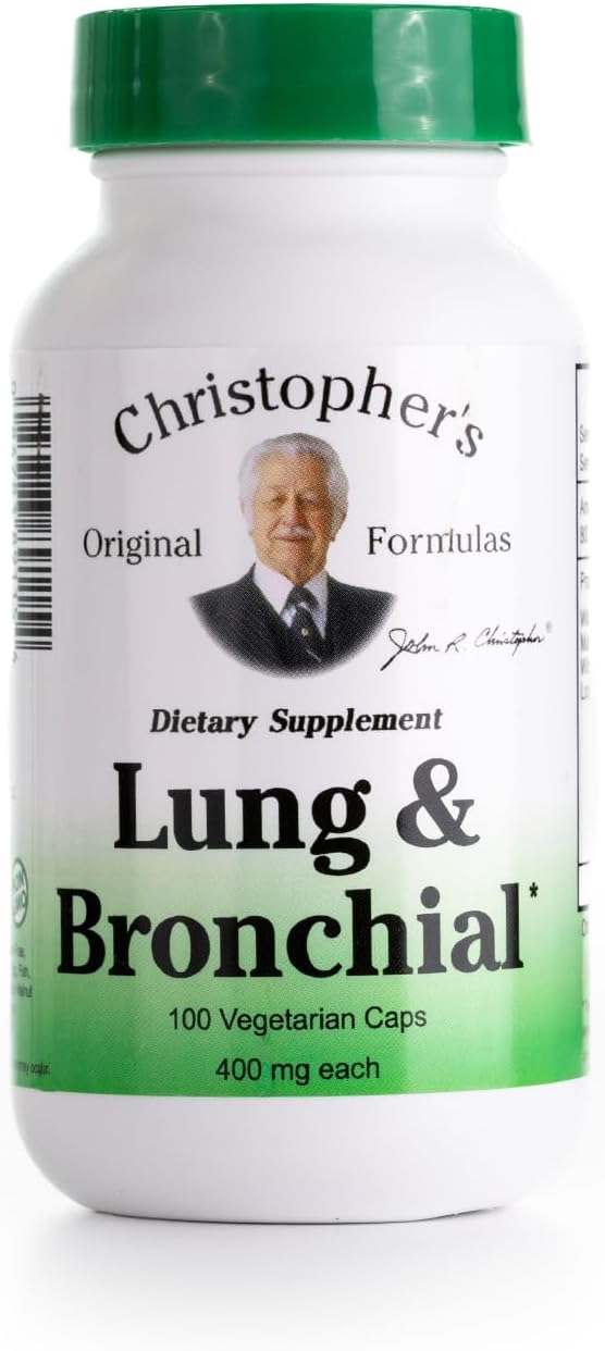 Dr. Christopher's Lung and Bronchial – 450 mg – 100 Vegetarian Capsules - görsel 1
