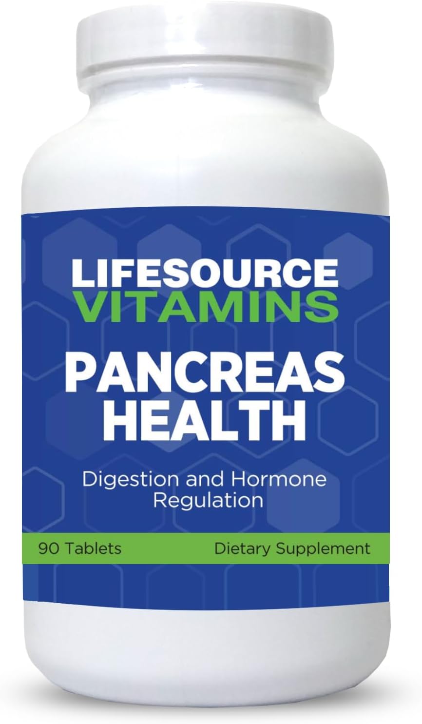 LifeSource Vitamins Pancreas Health-18 - All Natural Pancreas Support - görsel 1