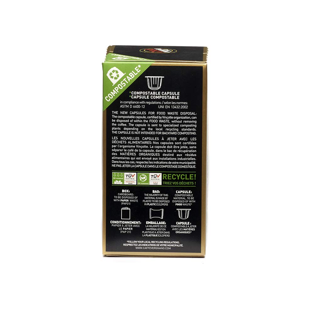 Caffè Vergnano 1882 Arabica Capsules Compatible with Original Line Nespresso Machines – 60 Capsules (6 Packs of 10) - görsel 5