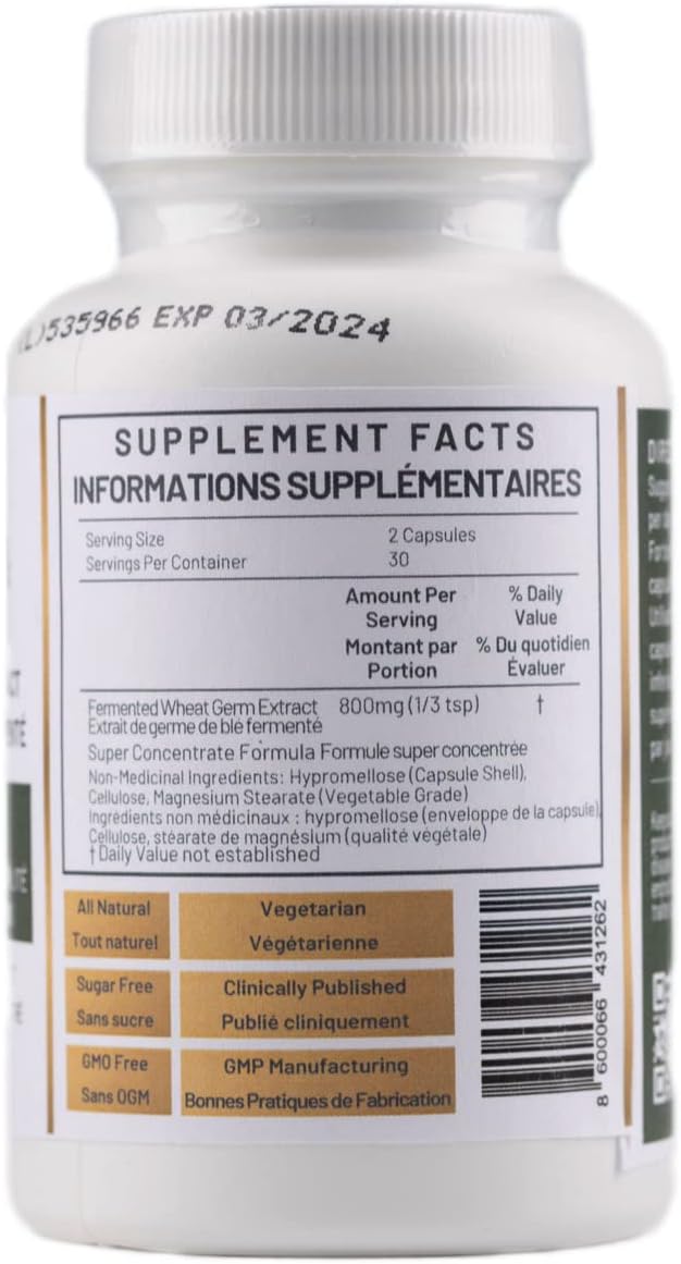 Spermidine Immune Defence and Cellular Health - Fermented Wheat Germ Extract, 60 Capsules - görsel 2