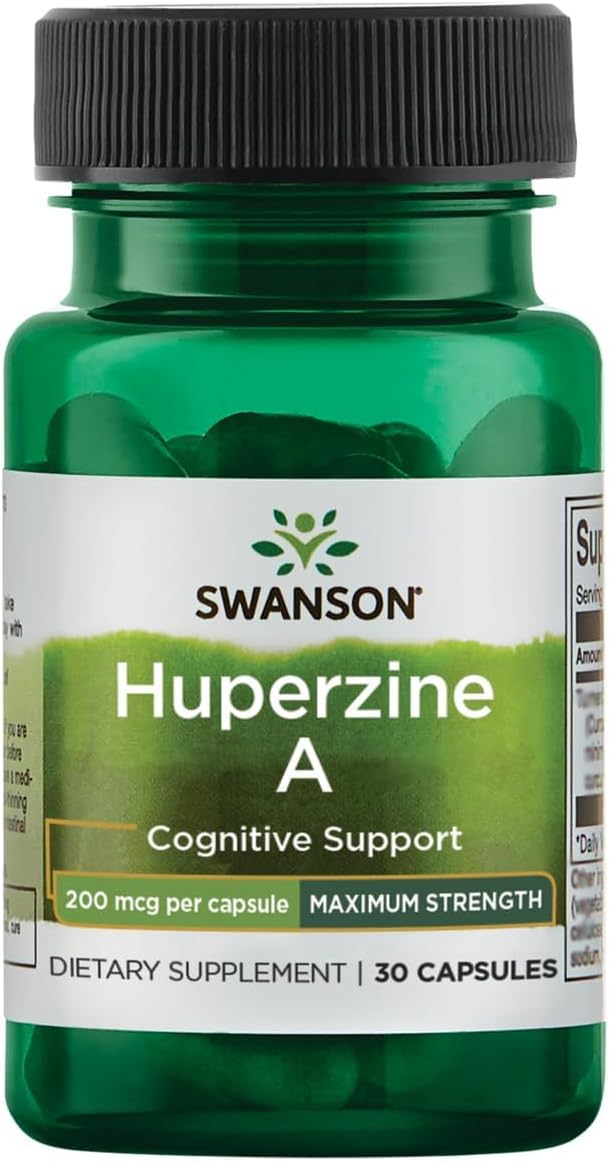 Swanson Maximum-Strength Huperzine A 200 mcg 30 Capsules - görsel 1