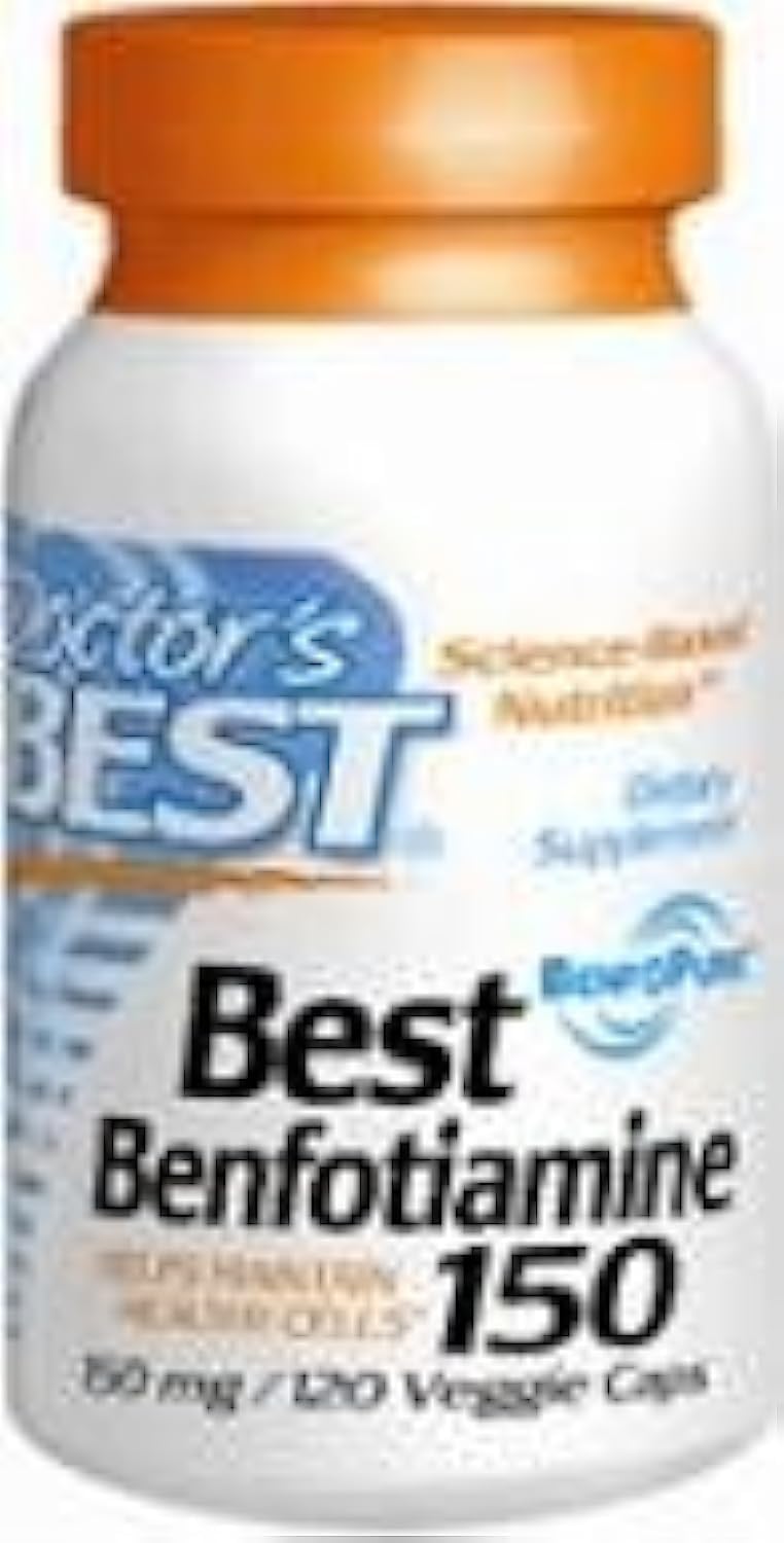 Doctor's Best Benfotiamine 150 mg, 120 Vegetarian Capsules - görsel 1