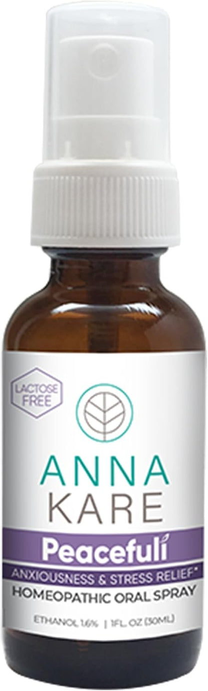 Peacefulí Spray – Natural Homeopathic Support for Emotional Tension & Better Sleep for Women & Men – Readily Absorbed Oral Mist, 30ml