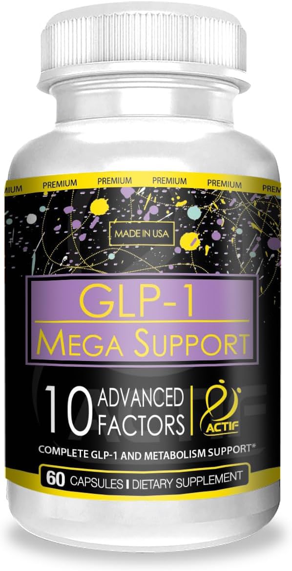 ACTIF GLP-1 Mega Support with 10 Advanced Weight Factors and Probiotics - 60 Capsules - görsel 1