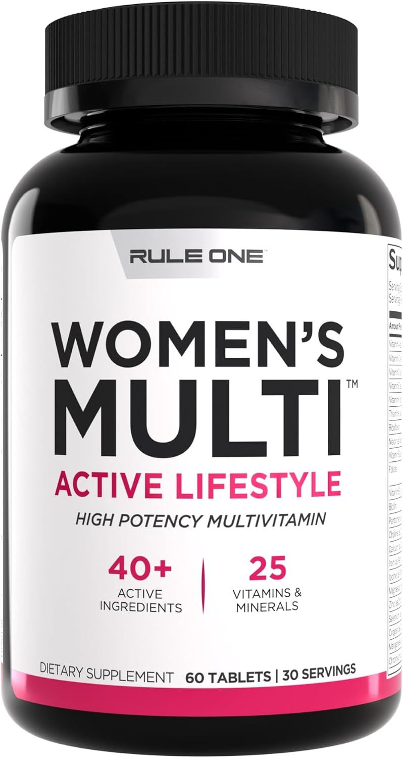Rule 1 Proteins Women's Multi, 60 Tablets, 30-Day Supply | Women's Daily Multivitamin with Essential Minerals, Superfoods and Botanical Extracts for Active Lifestyles and Wellness Support - görsel 1