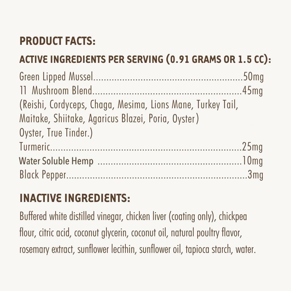 iHeartDogs Hemp Mushroom Chews - Mobility, Calming, Allergy, Lumps, Bumps, Lipomas & Immune Support - 60 Count (600mg Hemp) - görsel 7