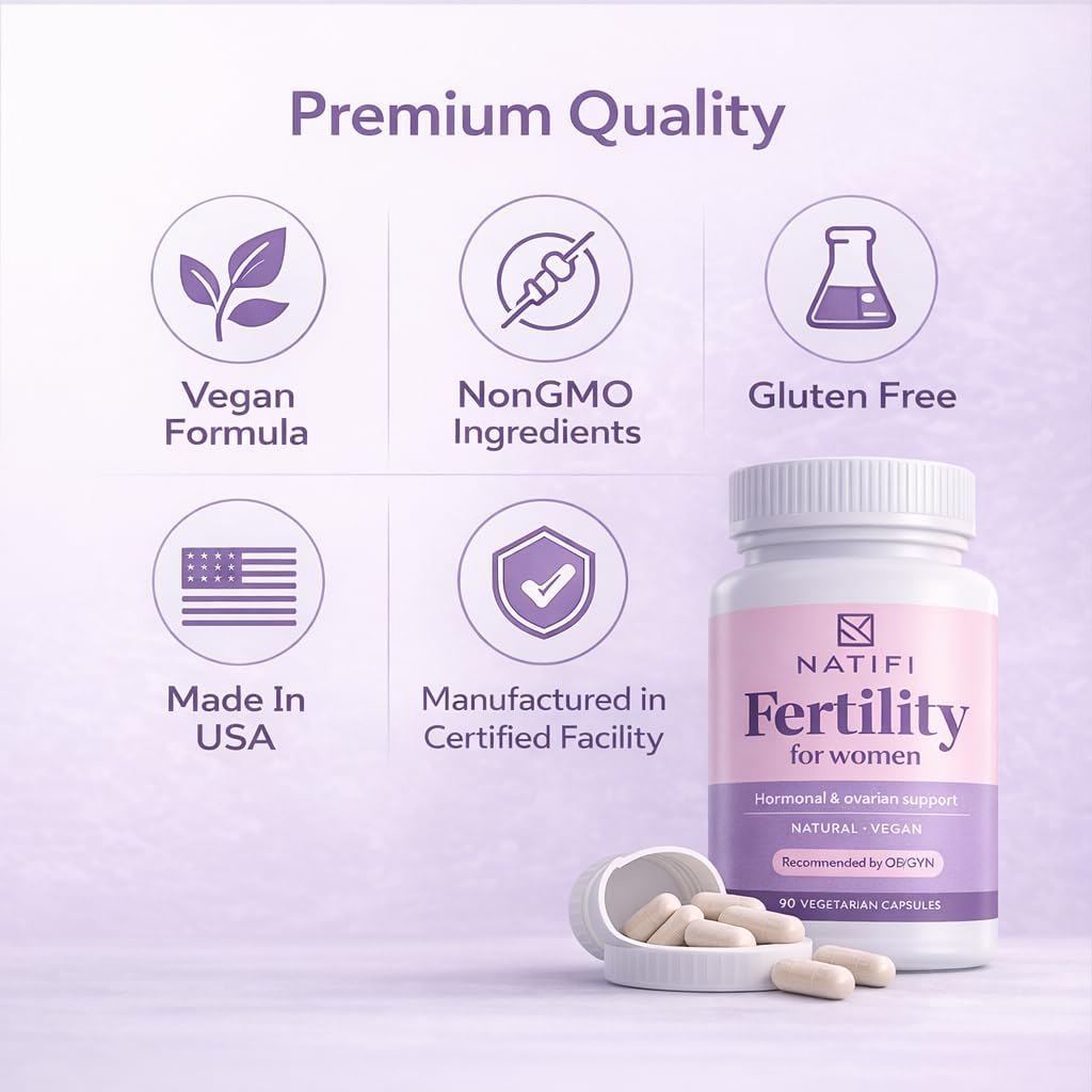 Natifi Conception Antenatal Vitamins (2 Bottles) - Pre Pregnancy Multivitamin with Myo Inositol & Folic Acid – Image 7