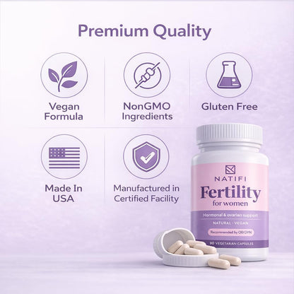 Natifi Conception Antenatal Vitamins (2 Bottles) - Pre Pregnancy Multivitamin with Myo Inositol & Folic Acid – Image 7
