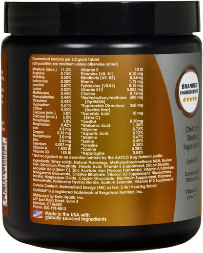 Senior Multivitamin for Dogs – 150 Tablets with MSM, Superoxide Dismutase, Vitamin C & 19 Essential Nutrients – Supports Joint Health & Overall Wellbeing