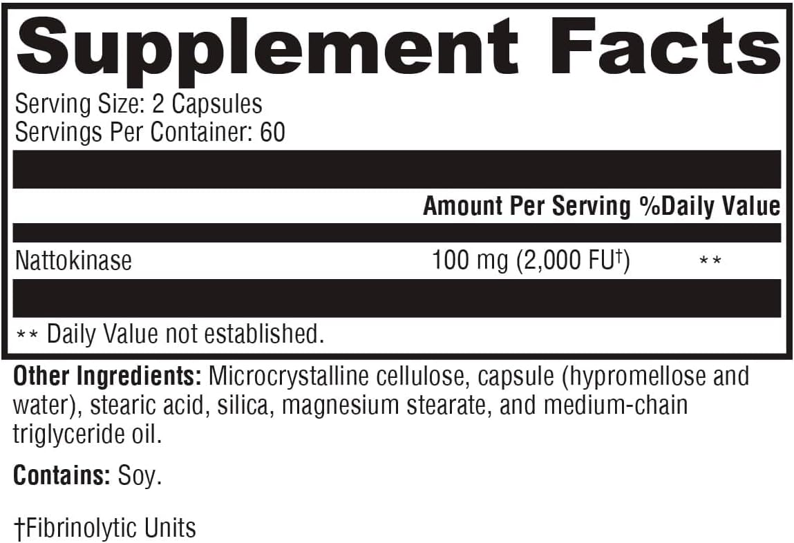 XYMOGEN Nattokinase - Vegan Enzyme Supplement for Circulatory Wellness - 100 mg - 120 Capsules - görsel 2