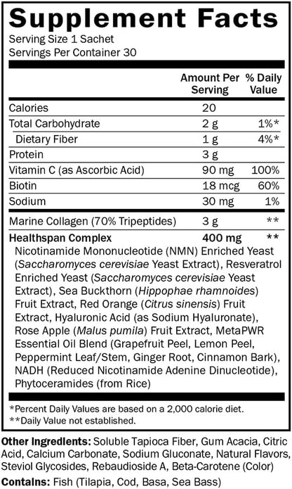 doTERRA MetaPWR Advantage with Collagen - 30 Packets