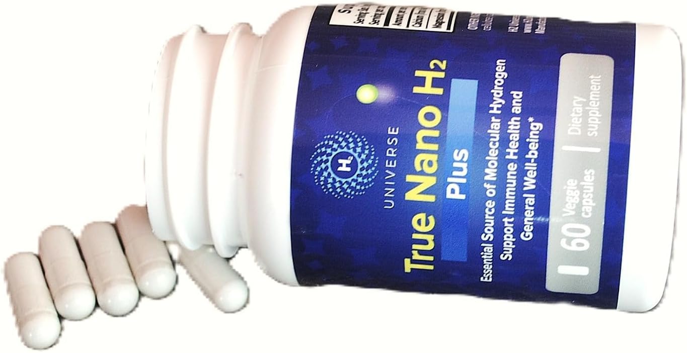 True Nano H2 Plus by H2 Universe | Molecular Hydrogen with Active Hydrogen Nanobubbles | 60 Capsules - görsel 5