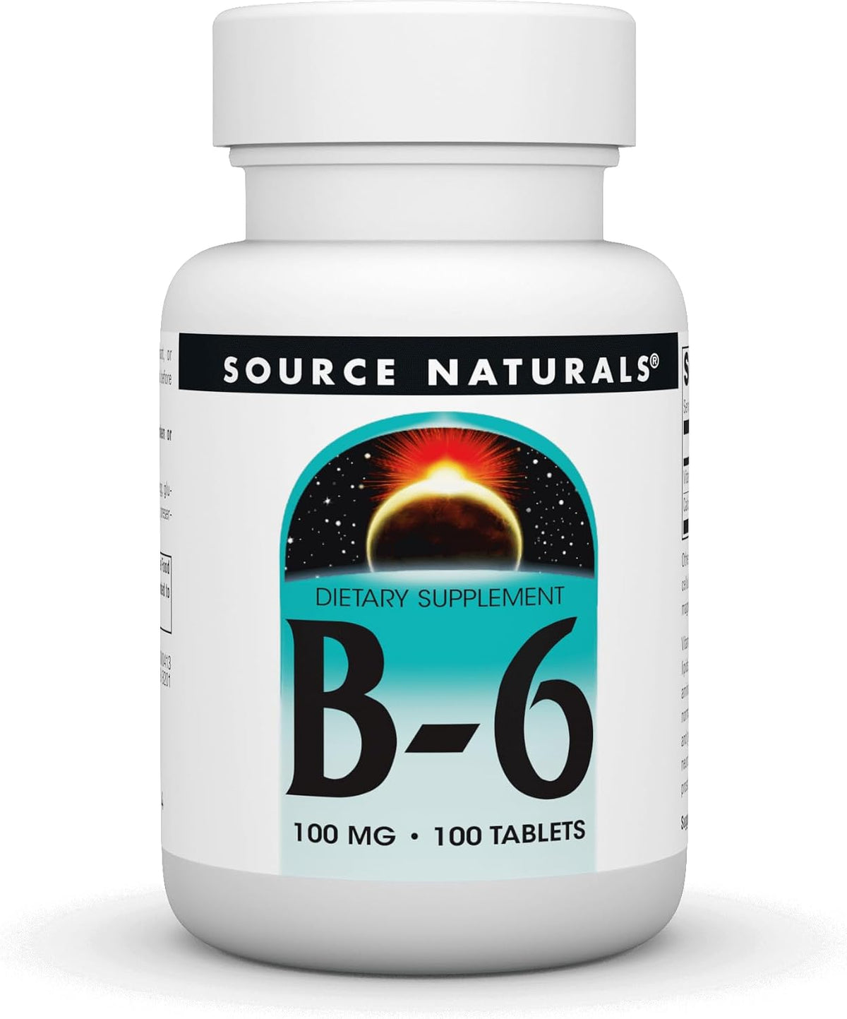 Source Naturals Vitamin B-6 100mg – 100 Tablets - görsel 1