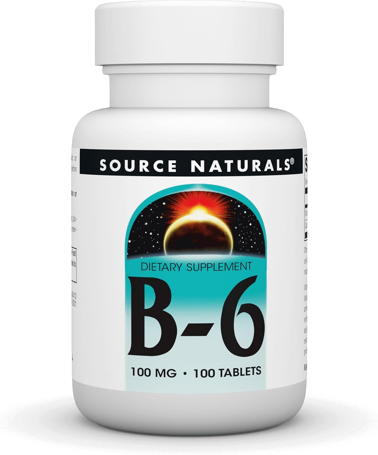 Source Naturals Vitamin B-6 100mg – 100 Tablets - görsel 1