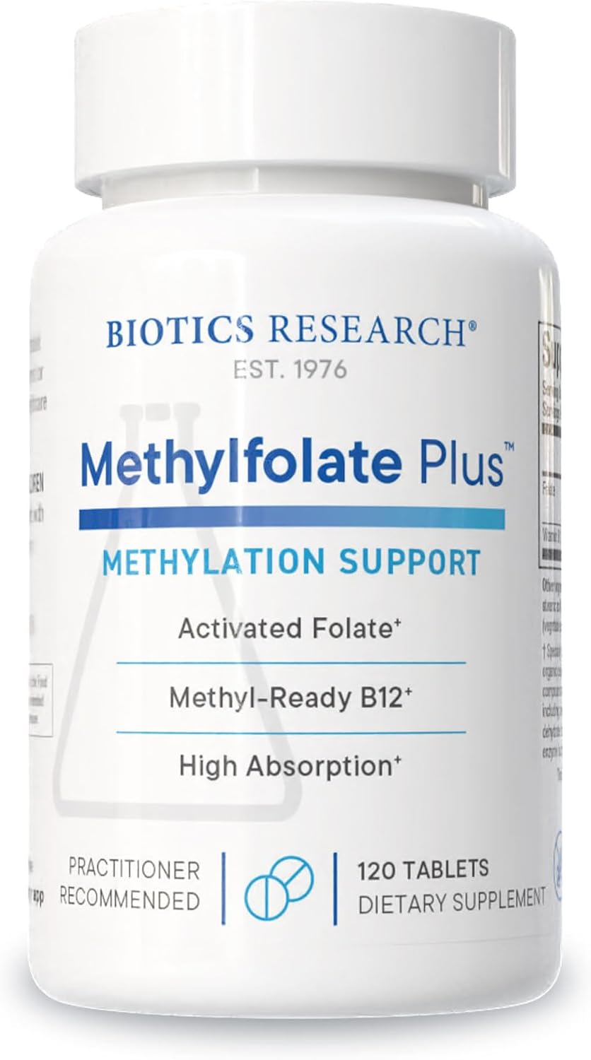 Biotics Research METHYLFOLATE Plus™: Active Folate with Vitamin B12, 120 Tablets - görsel 1