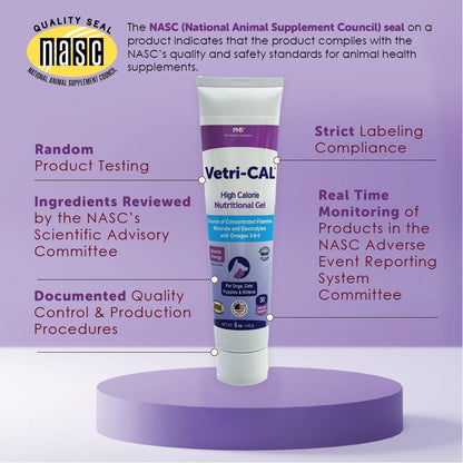 High Calorie Nutritional Gel for Dogs, Cats, Puppies & Kittens – Appetite Booster with Omega-3-6-9, Vitamins A-D-E-B – Recovery & Energy Support – Tasty Malt Flavour – 5 oz Tube