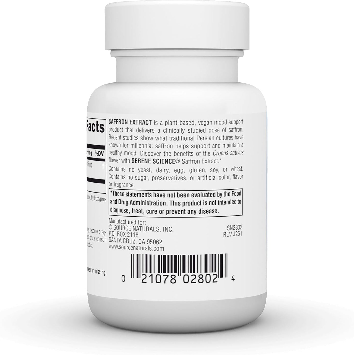Source Naturals Serene Science Saffron Extract for Emotional Wellbeing - 15 mg - 60 Tablets - görsel 4