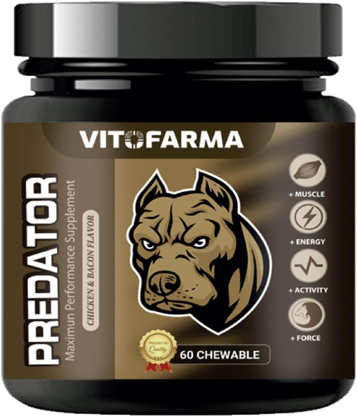 Predator Muscle Builder Chewable Tablets for Dogs – 60 Tablets - görsel 1