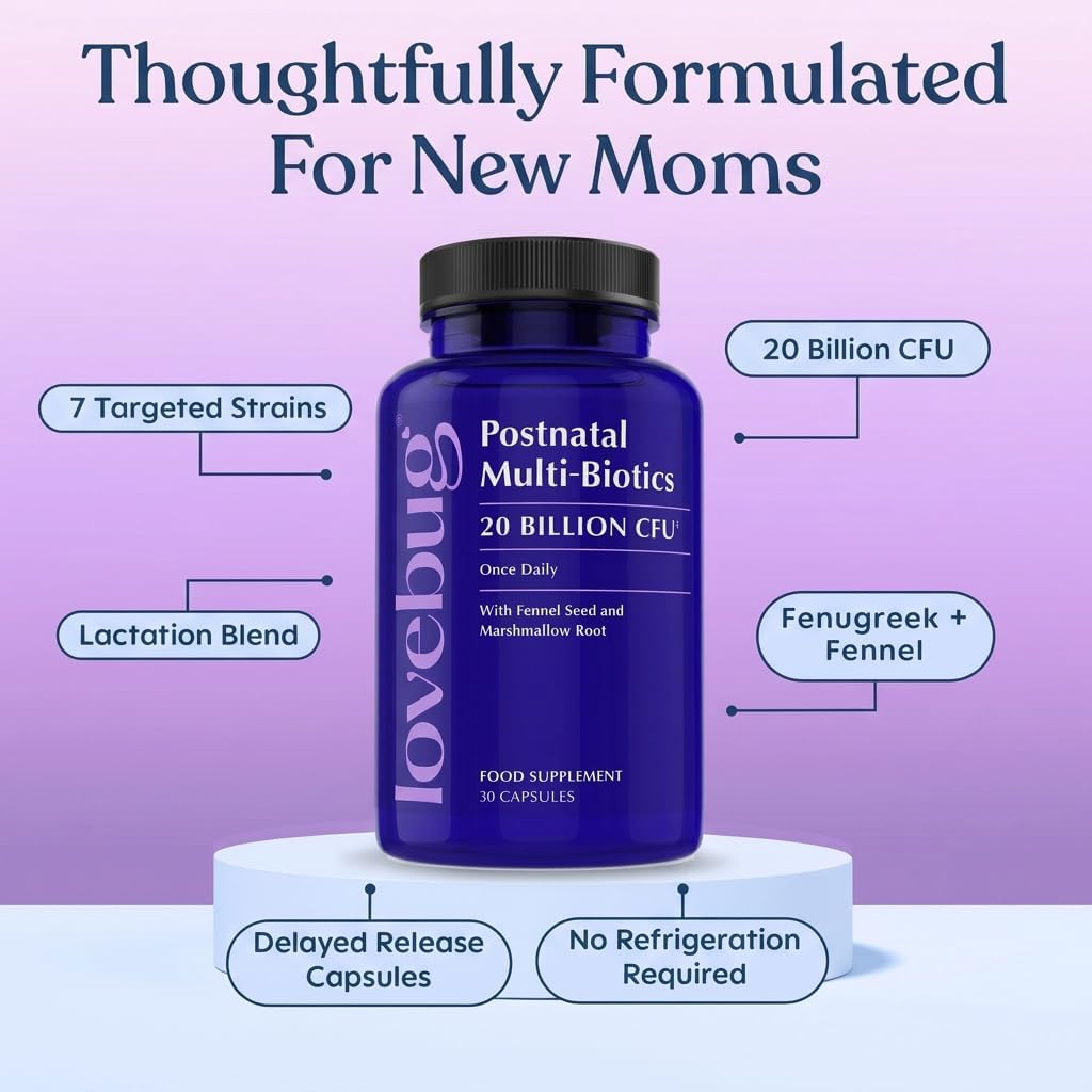 LOVEBUG Postnatal Probiotic – 30 Capsules - görsel 5