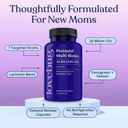 LOVEBUG Postnatal Probiotic – 30 Capsules