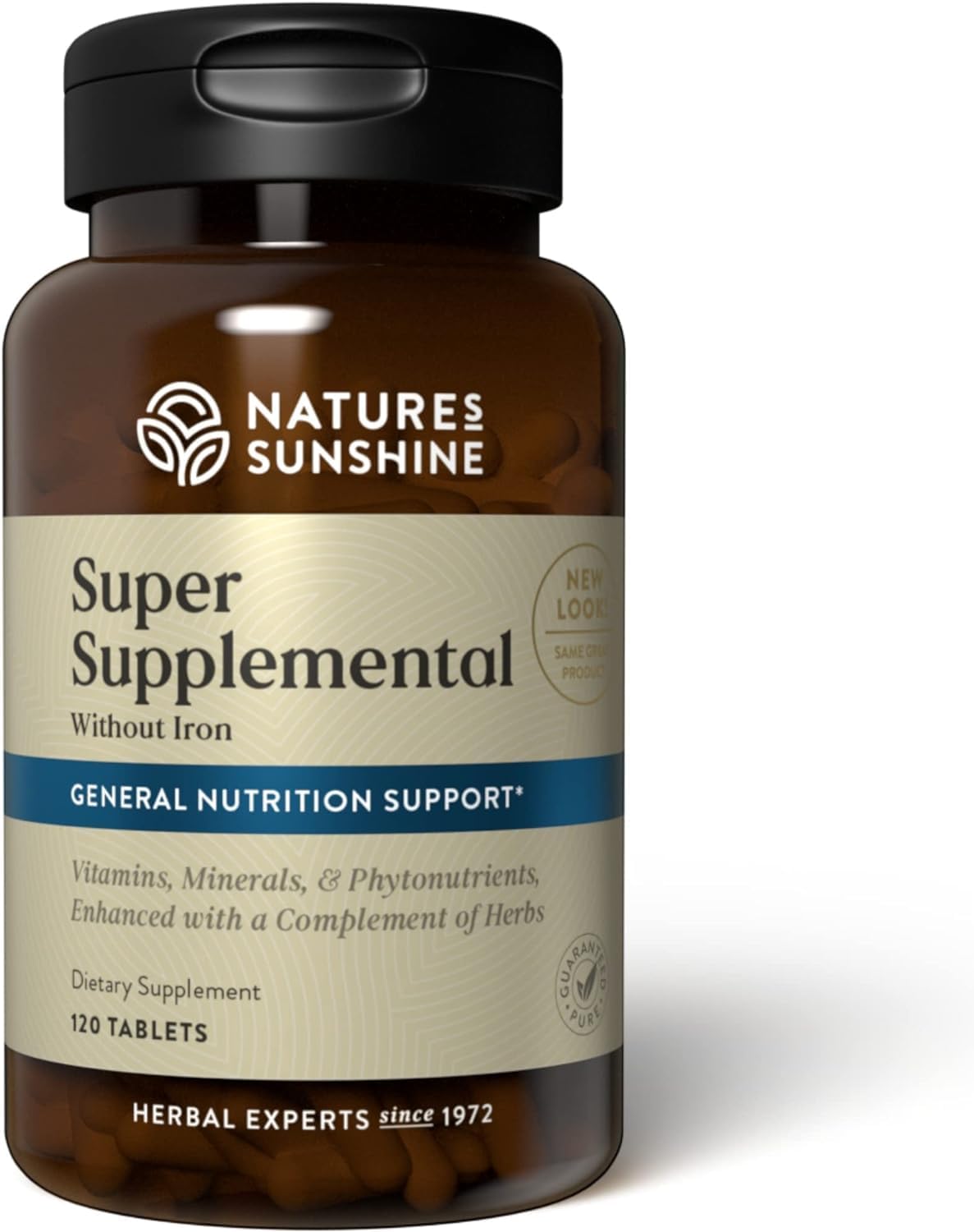 Nature's Sunshine Super Supplementary without Iron – Complete Multivitamin with Minerals, Herbs & Amino Acids - görsel 1