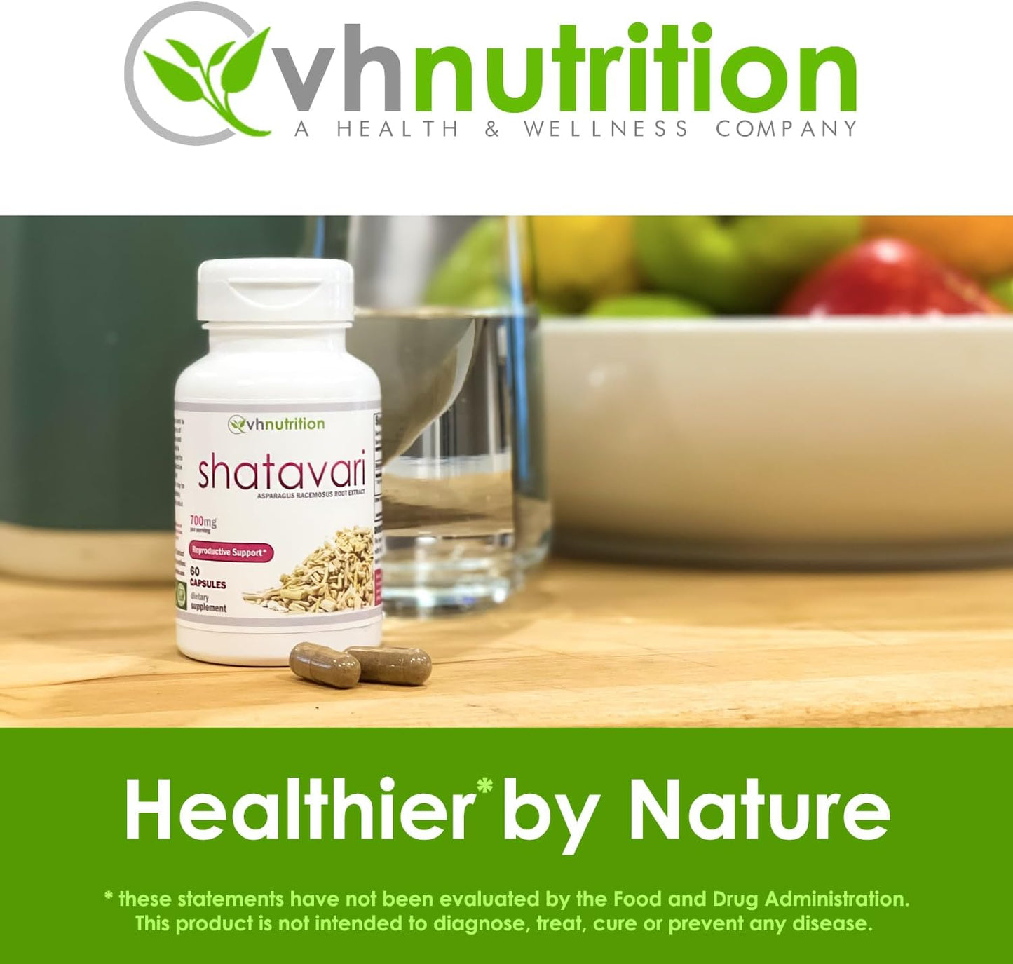 VH Nutrition Shatavari — 700mg Asparagus Racemosus Extract — Women's Wellness Support — 60 Capsules - görsel 8