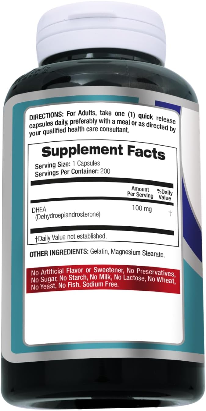 FITO MEDIC'S Lab DHEA Food Supplement, 200 Capsules - görsel 2