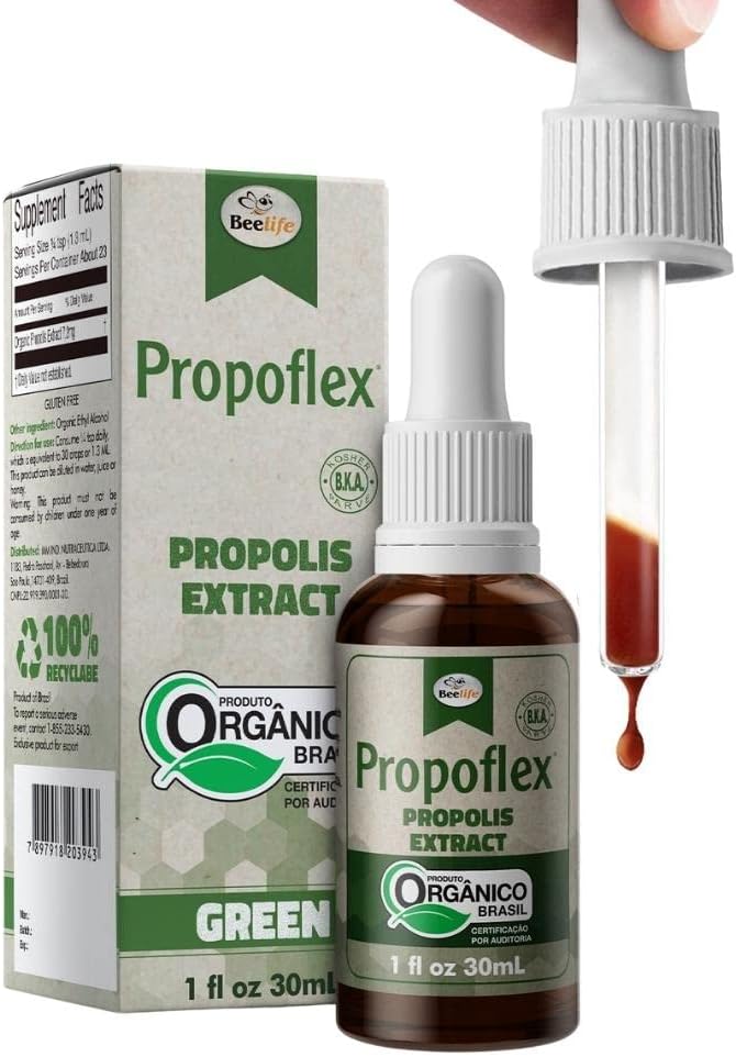 Beelife Propoflex Organic Green Propolis Extract - High in Artepillin-C, Rich in Antioxidants, 1 Fl Oz (28 ml) - görsel 1