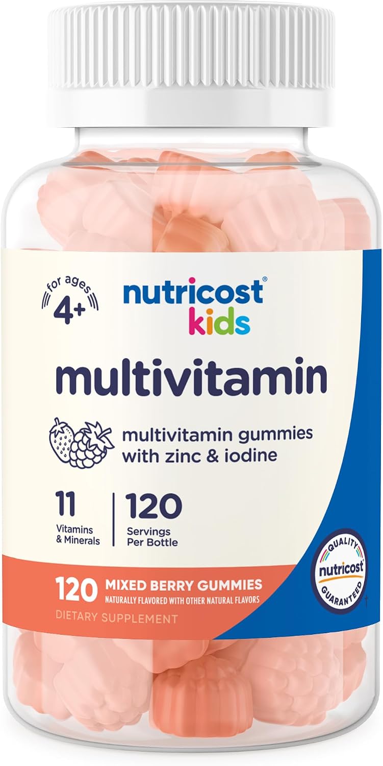 Nutricost Kids Multivitamin Gummies - 120 Servings (Mixed Berry Flavour) - görsel 1