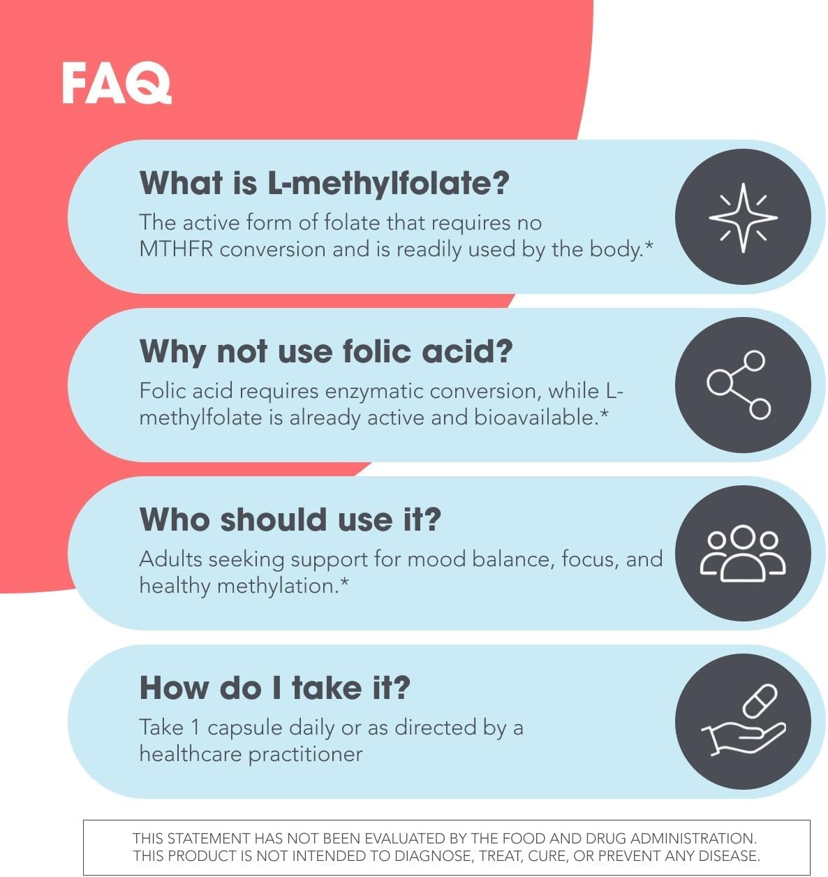 MethylPro L-Methylfolate 15 mg – Active 5-MTHF Supplement, 60 Capsules - görsel 6