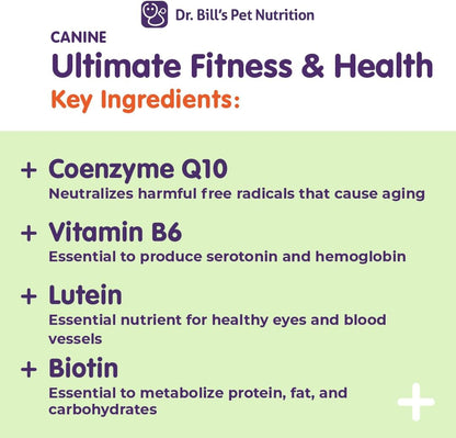 Dr. Bill’s Canine Ultimate Fitness & Health Daily Dog Multivitamin (340g)