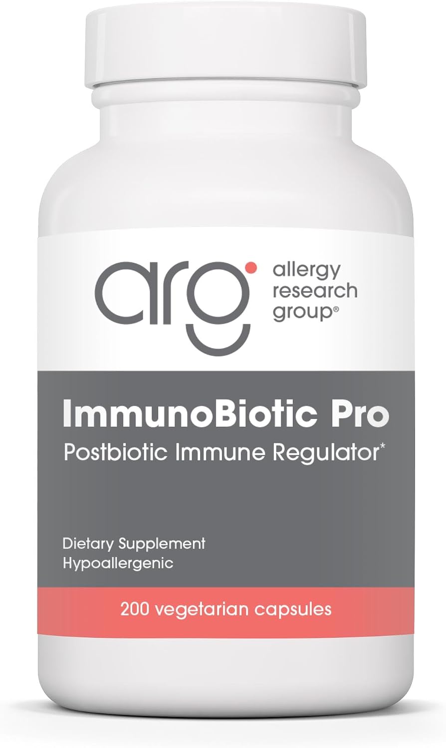 Allergy Research Group ImmunoBiotic Pro - Postbiotic Immune Support with Lactobacillus rhamnosus Lysate - 200 Capsules - görsel 1